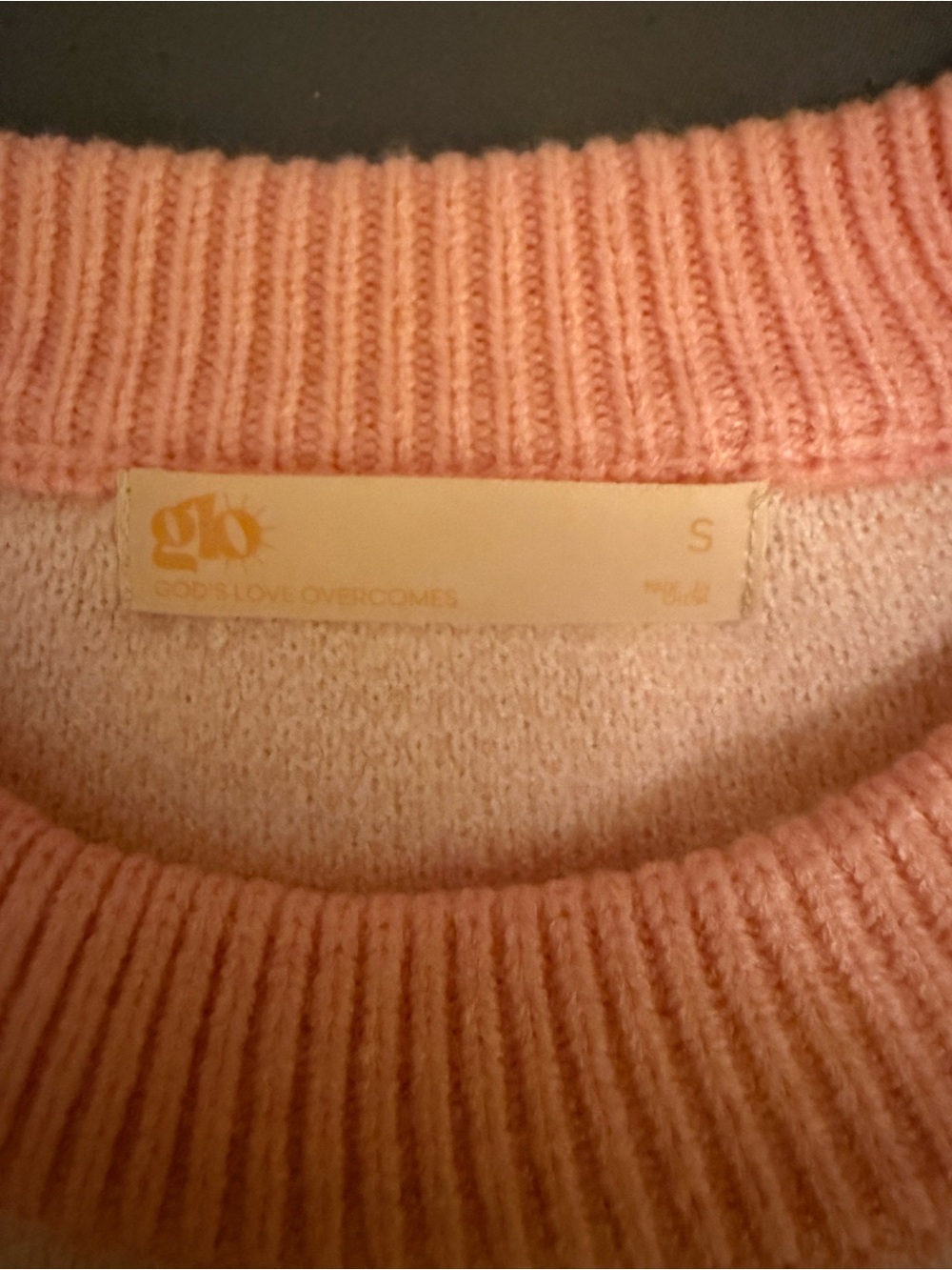 Glo Pink Fruit Pattern Crewneck Sweater - Picture 3 of 4